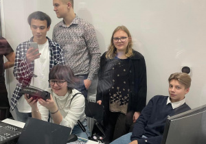 Uczniowie klasy 1C w Memo.