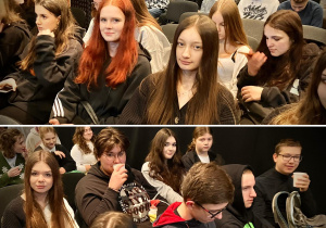Uczniowie Tischnerówki podczas wykładów