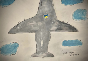 Praca na wystaie Solidarni z Ukrainą