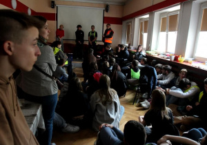Zakończenie rajdu w Muzeum Tradycji Niepodległoścowych przy ulicy Gdańskiej