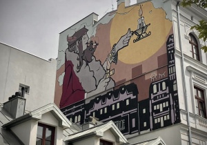 Mural Ślepy Maks przy ulicy Wschodniej