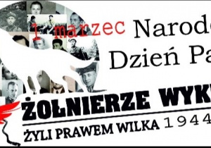 Plakat autorstwa Jagody Wiśnik - Żołnierze wyklęci żyli prawem wilka